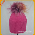 Jsfur Wholesale Winter Fur Hat Made Of Cotton Handmade Knit Hat